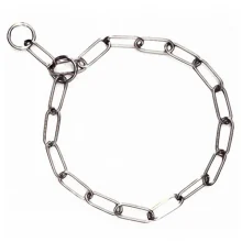 Нашийник Flamingo Long Link Chain ланцюжок для собак, довге ланка, метал, 66 см, 4 мм