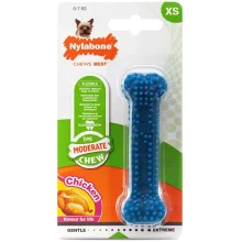 Іграшка кістка жувальна Nylabone Moderate Chew Dental Bone XS, для собак до 7 кг