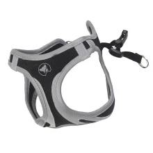 Шлея Croci Hiking Reflective для собак, нейлон, чорний, розмір S, 34-41 см