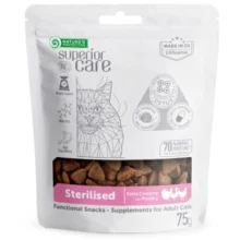 Ласощі для кішок Nature's Protection sterilised with poultry for snack, з домашньою птицею 75 г
