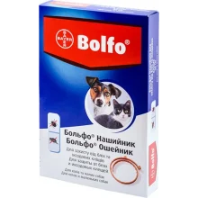 Нашийник Bayer Bolfo проти бліх та кліщів для котів і собак, 35 см