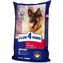 Сухий корм Клуб 4 Лапи Adult Active All Breeds Premium для дорослих собак всіх порід, 14 кг