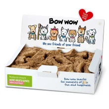 Ласощі "Bow wow" для собак, натуральні міні-кістки зі свининою і овочами, 1 кг, 1 уп