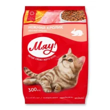 Сухий корм Мяу для котів, з кроликом, 300 г