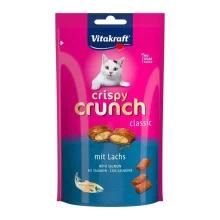 Подушечки Vitakraft Crispy Crunch для котів, з лососем, 60 г