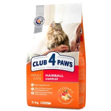 Сухий корм Клуб 4 Лапи Hairball Control Adult Premium для виведення шерсті для дорослих кішок, 5 кг