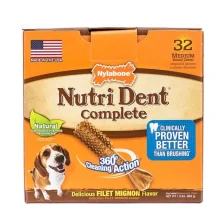 Ласощі Nylabone Nutri Dent Filet Mignon Medium для чищення зубів собак до 16 кг, 32 шт, ціна за 1 шт