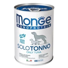Вологий корм MONGE DOG SOLO 100% тунець, 400 г