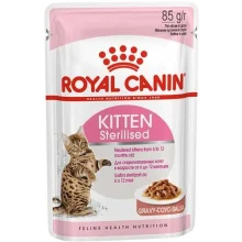 Вологий корм Royal Canin Kitten Sterilised для стерилізованих кошенят, шматочки в соусі, 85 г