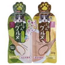 Вологий корм CattyMan Complete Twins Pouch крем-пюре два смаки: курка, молоко, ікра та тунець, курка, макрель, для котів, 60 г