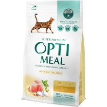 Сухий корм Optimeal для дорослих котів, з куркою, 700 г