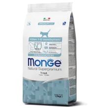 Сухий корм MONGE CAT Monoprotein Kitten з фореллю, 1.5 кг