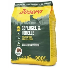 Сухий корм Josera Adult Geflugel &amp; Forelle для дорослих і активних собак, з м'ясом птиці і форелі, 900 г