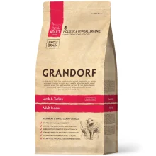 Сухий корм Grandorf Lamb & Turkey Adult Indoor для дорослих котів, ягня з індичкою, 400 г
