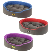 М'який лежак Ferplast Dandy C 45 Blue-Green-Purplelee для собак і котів, 45×35×13 см