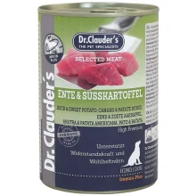Вологий корм Dr.Clauder’s Selected Meat Duck & Sweet Potato для собак, з качкою та солодкой картоплей, 400 г
