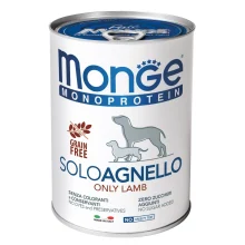 Вологий корм MONGE DOG SOLO 100% ягня, 400 г