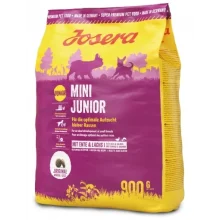 Сухий корм Josera Mini Junior для підростаючих собак малих порід с 3-го тижня життя, з качкою і лососем, 900 г