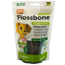 Ласощі Flamingo Dental Flossbone для чищення зубів собак, великий, 5 од