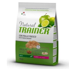 Корм Trainer Natural Super Premium Puppy Maxi для цуценят великих порід, до 8 місяців, для росту кісток, 3 кг