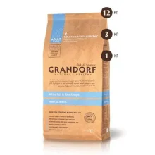 Сухий корм Grandorf White Fish &amp; Rice All Breeds для дорослих собак біла риба, 12 кг