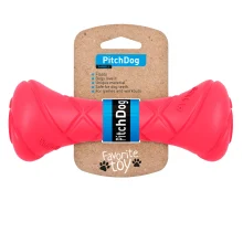 Ігрова гантель для апортировки PitchDog для собак, довжина 19 см, діаметр 7 см, рожевий