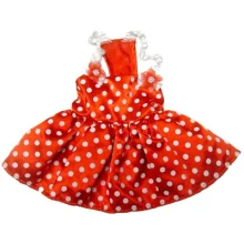 Футболка Monkey Daze Polka Dot Dress Red для собак, розмір XXS, червоне в горошок