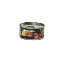Консерви AnimAll Duo Delice для котів, паштет з куриці та шматочками краба, 80 г