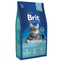 Сухий корм Brit Premium Cat Sensitive, для кішок з чутливим травленням, 8 кг