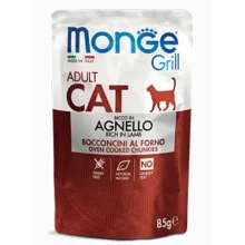 Вологий корм MONGE CAT GRILL Adult ягня, 85 г