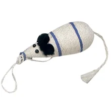 Кігтеточка Flamingo Sisal mouse Scratcher для котів у вигляді миші, сизаль, 10×33 см