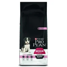 Сухий корм Purina Pro Plan Dog Medium Puppy OptiDerma для цуценят середніх порід, з лососем і рисом, 12 кг
