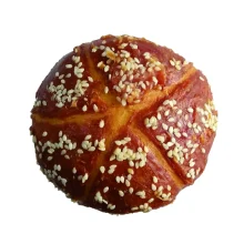 Ласощі булочка Croci Bekery, для собак рол з куркою, 10 см, 110 г, ціна за 1 шт