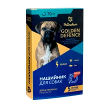 Нашийник Golden Defence від бліх і кліщів для собак, червоний, 70 см