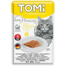 Консерви Tomi Sterilised Chicken in Jelly курка в желе, для стерилізованих котів, пауч, 85 г