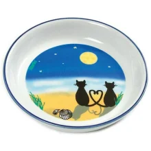 Миска Flamingo Cat & Moon для собак і котів, кераміка, 200 мл