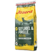 Сухий корм Josera Adult Geflugel & Forelle для дорослих і активних собак, з м'ясом птиці і форелі, 15 кг
