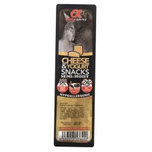 Напіввологі ласощі Alpha Spirit Snacks Cheese & Yogurt для собак cо смаком яловичини, 35 г