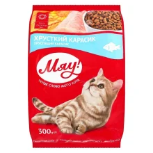 Сухий корм Мяу для котів, з карасем, 300 г