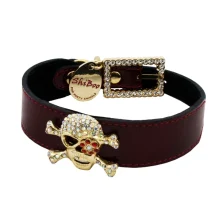 Нашийник Shiboo Candy Pink Pirate-25 для собак, рубін-білий, 2.5 × 35 см