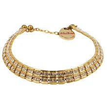 Ланцюжок Shiboo Sissi-Choker зі стразами Сваровські, для собак, золото, 30 см