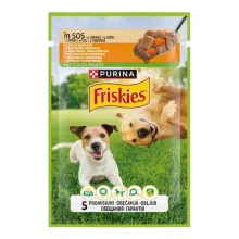 Влажный корм Purina Friskies для взрослых собак, с курицей и морковью в подливке, 85 г
