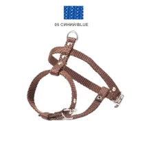 Шлея Cristel для собак, нейлон, 13 мм / 20-25 см / 34-40 см, синій