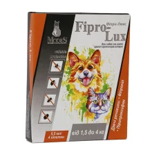 Краплі Modes Fipro-Lux протипаразитарні для собак та котів вагою 1.5-4 кг, 0.5 мл, ціна за 1 піпетку