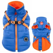 Жилет Puppia Mountaineer з шлеєю, для собак, розмір XXL, синій
