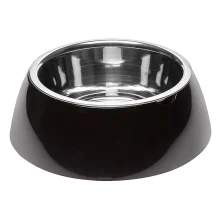 Ferplast Jolie Large Black Bowl металева миска для собак і кішок, 23,3 см