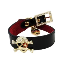 Нашийник Shiboo Candy Pink Pirate-25 для собак, чорний, 2.5 × 35 см