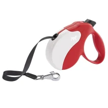 Поводок-рулетка Ferplast Amigo L Cord Red-White для собак cо шнуром, 16x3,8x15 см