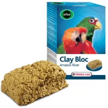 Мінеральний блок Versele-Laga Orlux Clay Bloc Amazon River для великих папуг, 550 г
