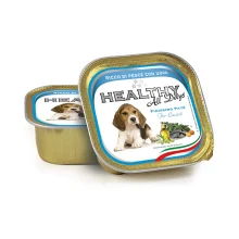 Вологий корм Healthy All Days, паштет зі шматочками, риба та яйця, для цуценят, 150 г